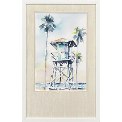 Boho Beachy Hand Assembled Canvas Art