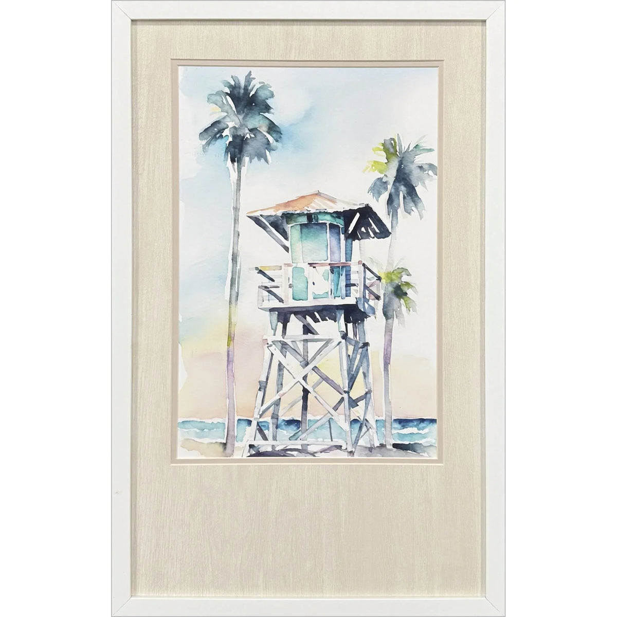 Boho Beachy Hand Assembled Framed Wall Art