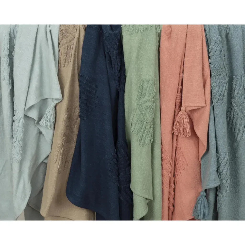 Boho Cotton Throw Blanket - LOOMLAN - LOOMLAN - Throw Blankets