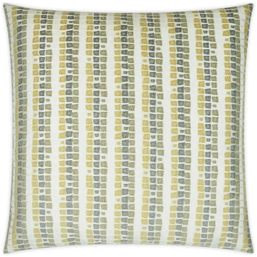 Bombay Taupe Yellow Large Throw Pillow Insert - LOOMLAN - D.V. Kap - Throw Pillows