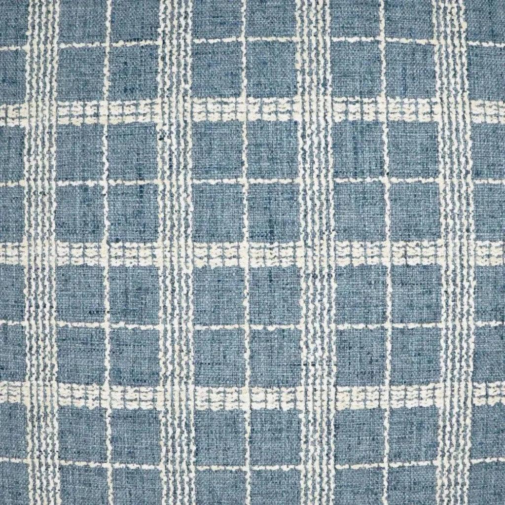 Bond Horizon Plaid Check Blue Large Throw Pillow Insert - LOOMLAN - D.V. Kap - Throw Pillows