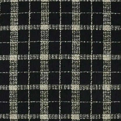 Bond Onyx Plaid Check Black Large Throw Pillow Insert - LOOMLAN - D.V. Kap - Throw Pillows