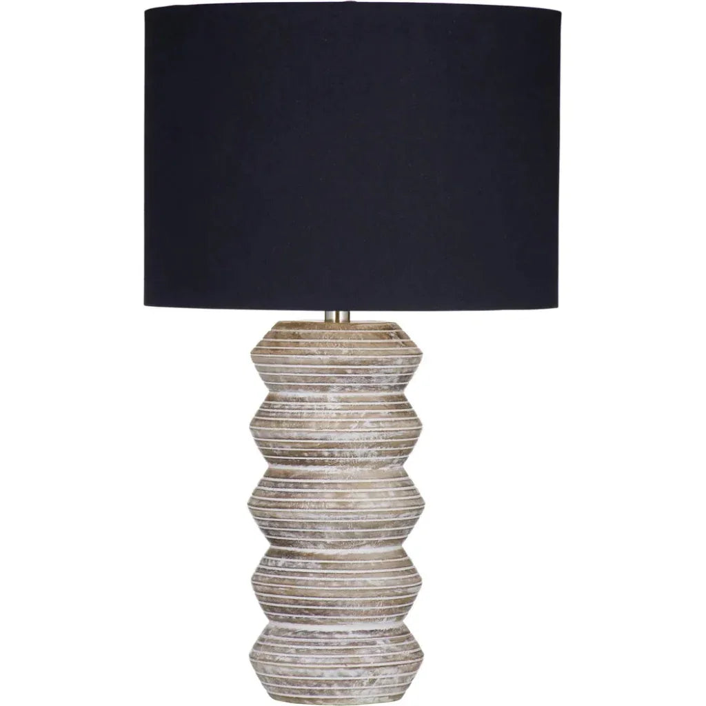 Booster Wood Brown Table Lamp - LOOMLAN - Bassett Mirror - Table Lamps