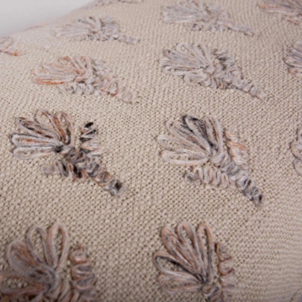 Bot Beige Lumbar Outdoor Pillow-Outdoor Pillows-LOOMLAN-LOOMLAN