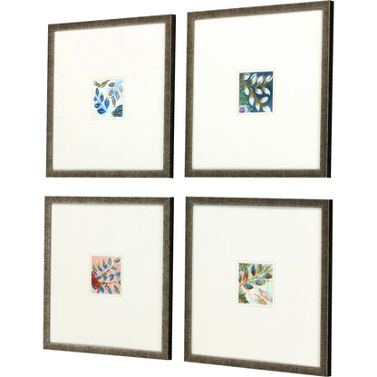 Botanica Blue Framed Wall Art 4PC -- view 7