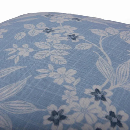 Botanical Blue Outdoor Throw Pillows-Outdoor Pillows-LOOMLAN-LOOMLAN