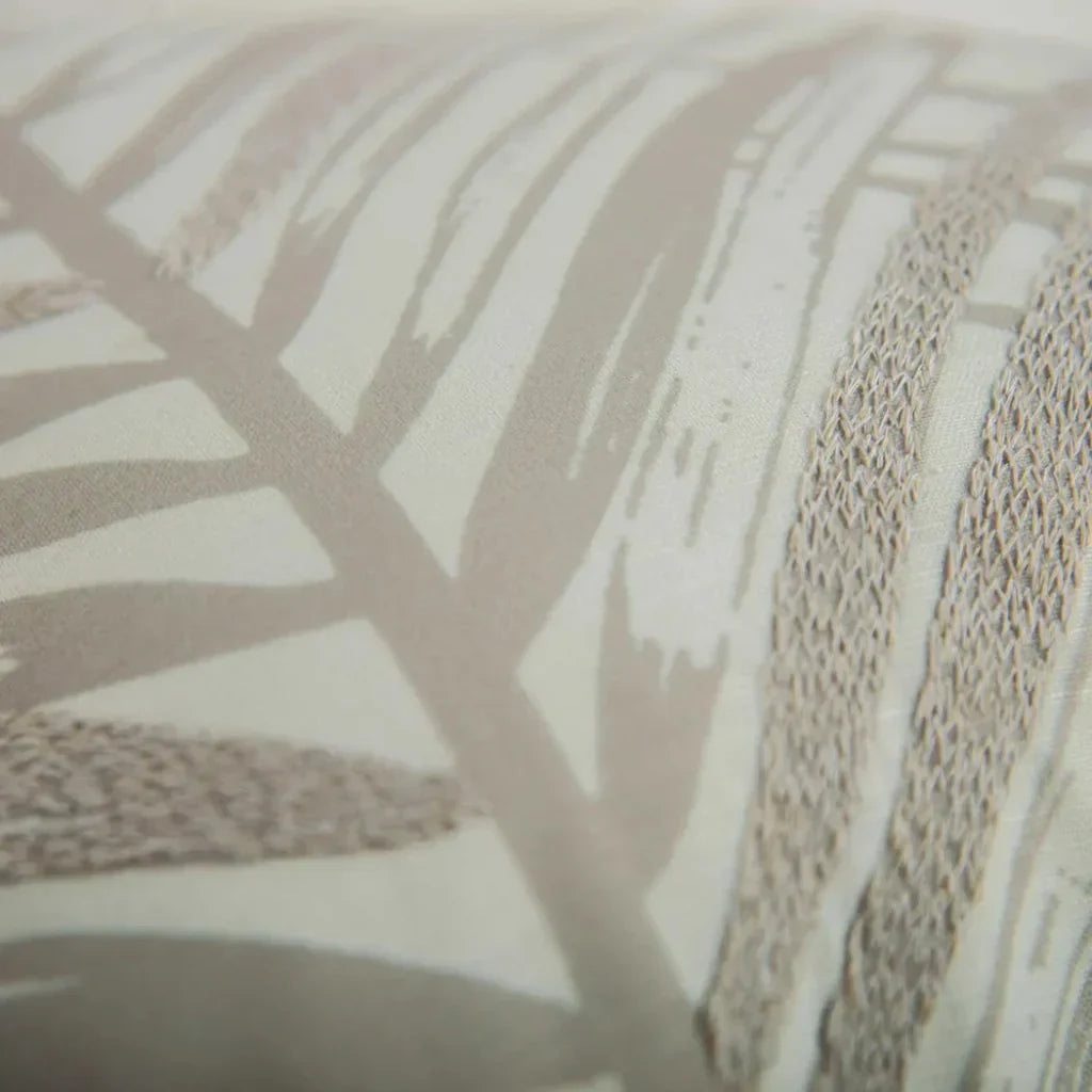 Botanical Ivory Outdoor Throw Pillows-Outdoor Pillows-LOOMLAN-LOOMLAN
