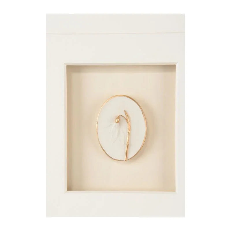 Botanical Relief Gold Leaf Shadow Box Artwork-Framed Wall Art-Chelsea House-LOOMLAN