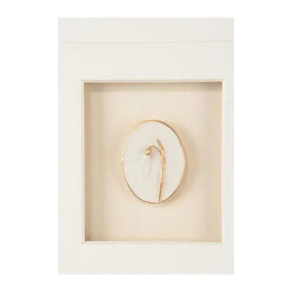 Botanical Relief Gold Leaf Shadow Box Artwork-Framed Wall Art-Chelsea House-LOOMLAN