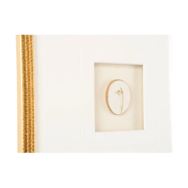 Botanical Relief Gold Leaf Shadow Box Artwork-Framed Wall Art-Chelsea House-LOOMLAN