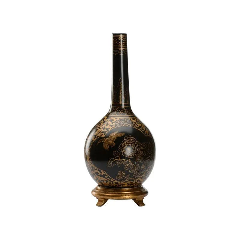Bottle Shaped Ceramic Vase - LOOMLAN - Chelsea House - Vases & Jars