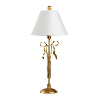 Bow Iron Made Classic Ribbon Design Table Lamp - LOOMLAN - Chelsea House - Table Lamps