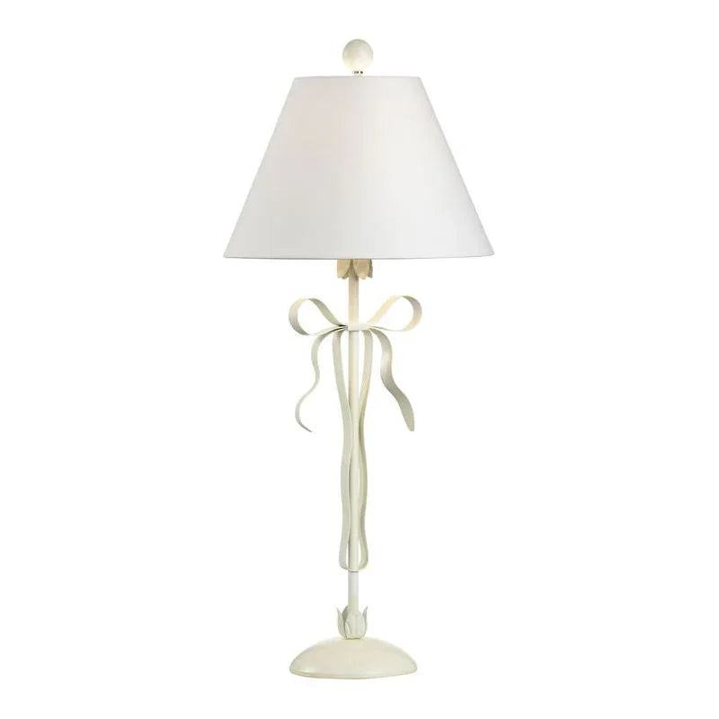 Bow Iron Made Classic Ribbon Design Table Lamp - LOOMLAN - Chelsea House - Table Lamps