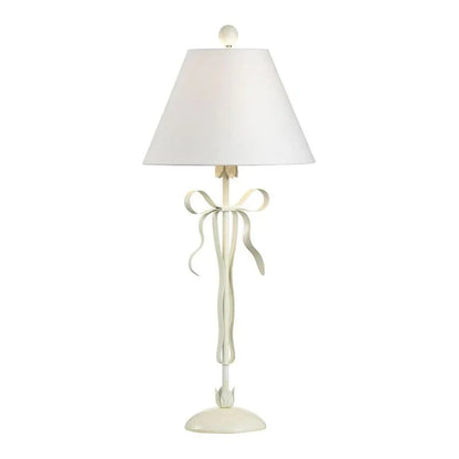 Bow Iron Made Classic Ribbon Design Table Lamp - LOOMLAN - Chelsea House - Table Lamps