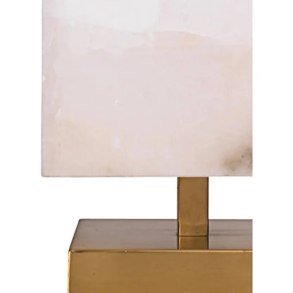 Brass Alabaster Ghost Axis Table Lamp - LOOMLAN - Jamie Young - Table Lamps