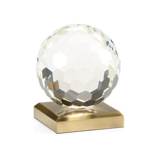 Brass Made Ball Accent Sculpture - LOOMLAN - Chelsea House - Statues & Sculptures