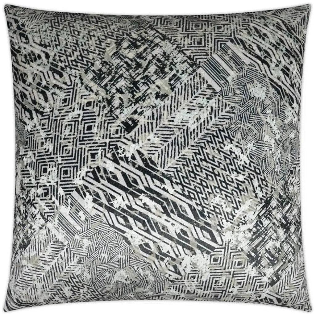 Brea Abstract Grey Large Throw Pillow Insert - LOOMLAN - D.V. Kap - Throw Pillows