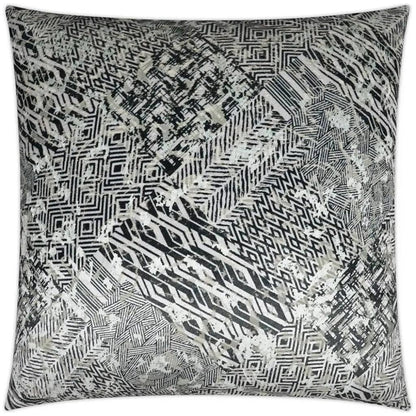 Brea Abstract Grey Large Throw Pillow Insert - LOOMLAN - D.V. Kap - Throw Pillows