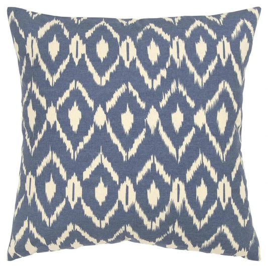 Brian Ikat Daimond Blue Throw Pillow Down Insert - LOOMLAN - LOOMLAN - Throw Pillows