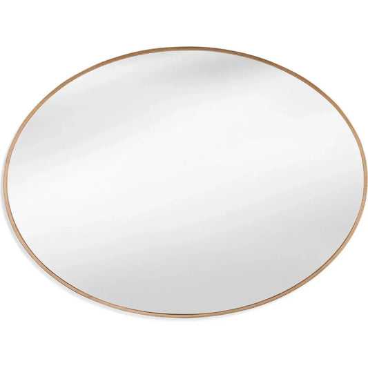 Brigitte Metal Gold Wall Mirror - LOOMLAN - Bassett Mirror - Wall Mirrors