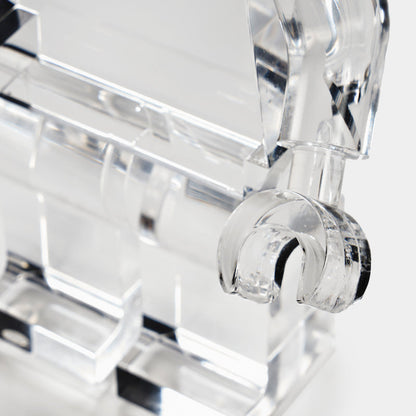 Brix Figure Clear Acrylic Sculpture