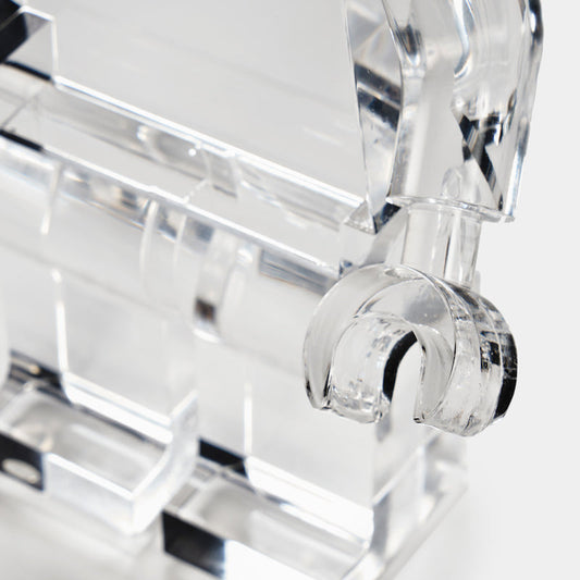 Brix Figure Clear Acrylic Sculpture