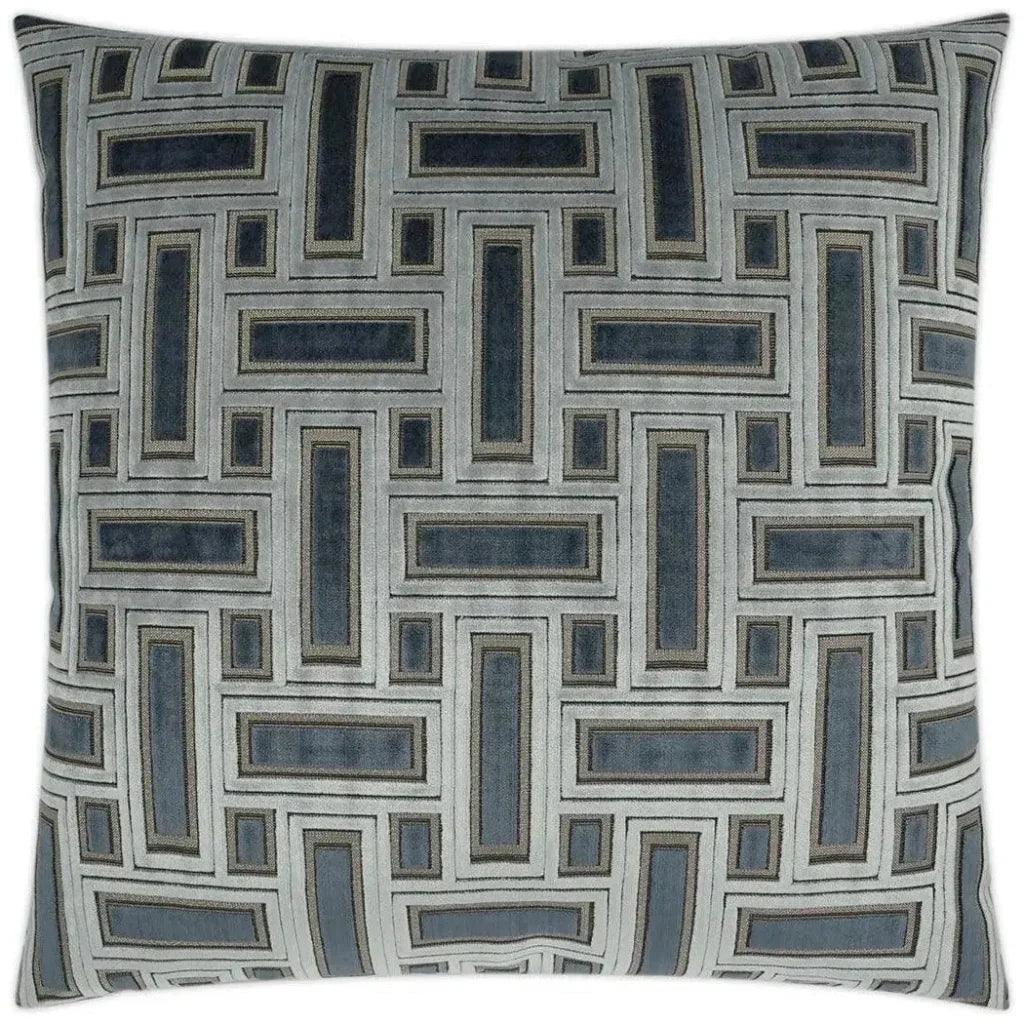 Brix Haze Transitional Blue Large Throw Pillow Insert - LOOMLAN - D.V. Kap - Throw Pillows
