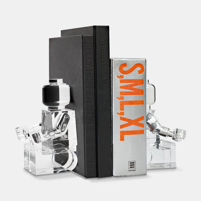 Brix Seated Figure Clear Acrylic Sculpture