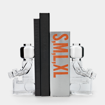 Brix Seated Figure Clear Acrylic Sculpture