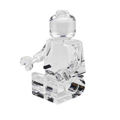 Brix Seated Figure Clear Acrylic Sculpture