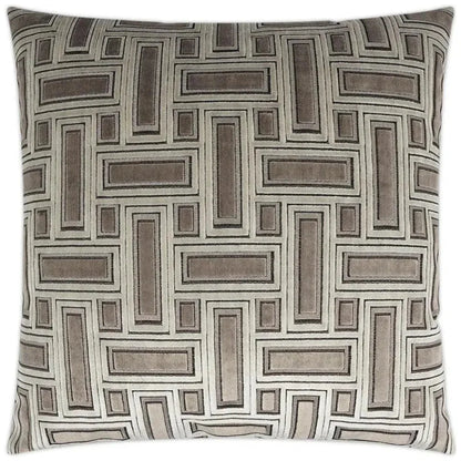 Brix Truffle Taupe Large Throw Pillow Insert - LOOMLAN - D.V. Kap - Throw Pillows