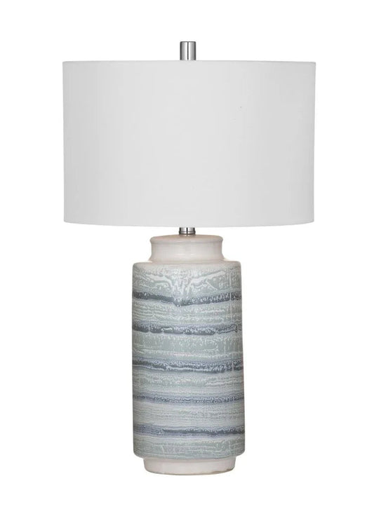 Brizi Blue Ceramic Table Lamp - LOOMLAN - Bassett Mirror - Table Lamps