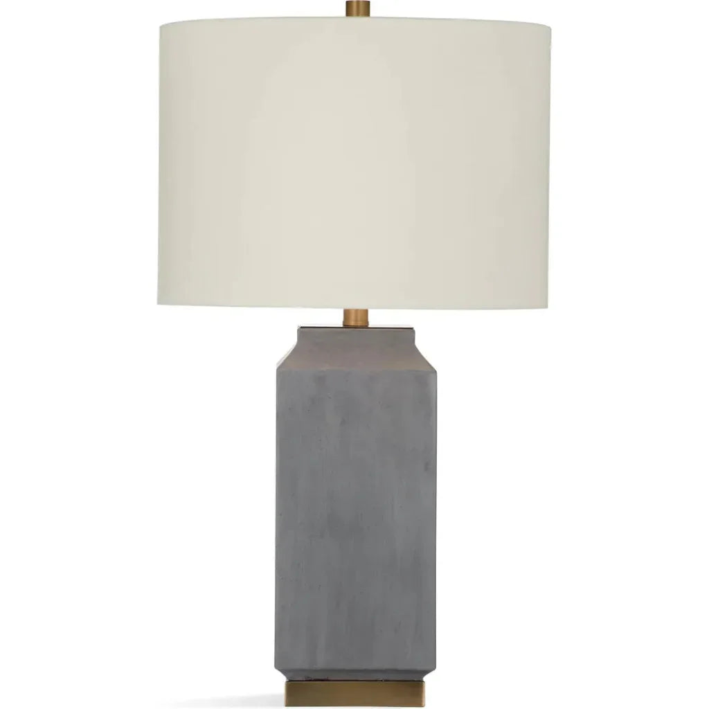 Broad Peak Concrete & Metal Grey Table Lamp - LOOMLAN - Bassett Mirror - Table Lamps