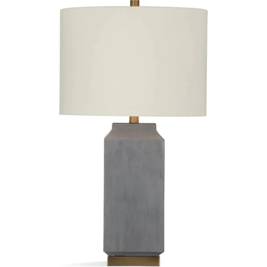 Broad Peak Concrete & Metal Grey Table Lamp - LOOMLAN - Bassett Mirror - Table Lamps