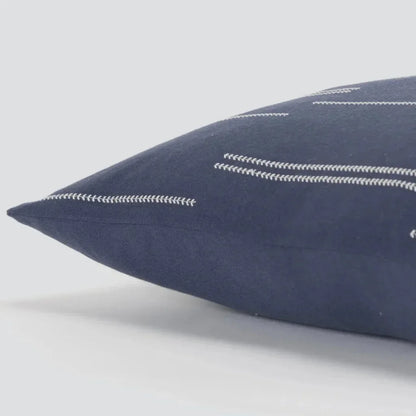 Broken Stripe Blue Throw Pillow Down Insert - LOOMLAN - LOOMLAN - Throw Pillows
