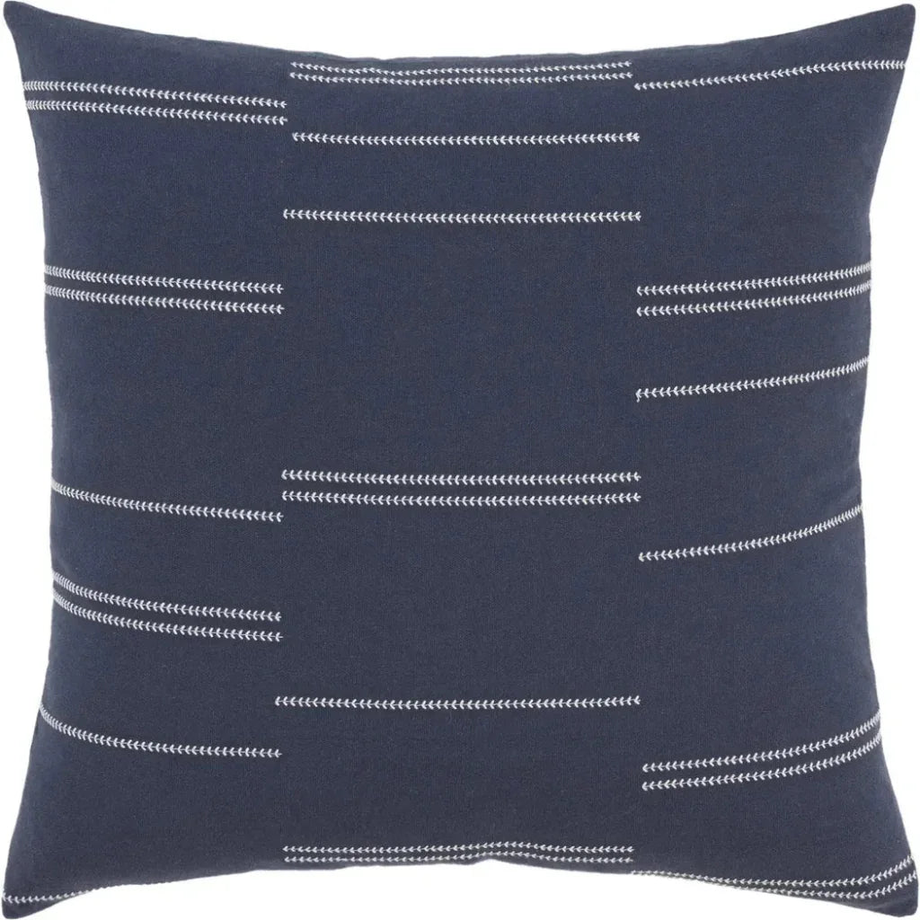 Broken Stripe Blue Throw Pillow Down Insert - LOOMLAN - LOOMLAN - Throw Pillows