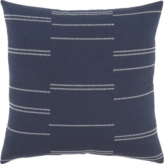 Broken Stripe Blue Throw Pillow Down Insert - LOOMLAN - LOOMLAN - Throw Pillows