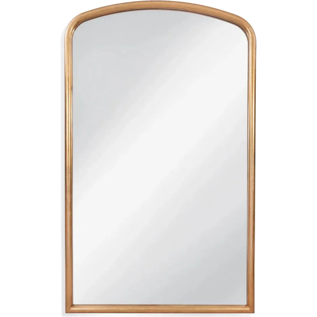 Brookings Metal Gold Vertical Floor Mirror-Floor Mirrors-Bassett Mirror-LOOMLAN