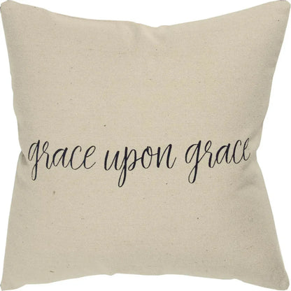 LOOMLAN Brown Faith Throw Pillow Cover With Insert