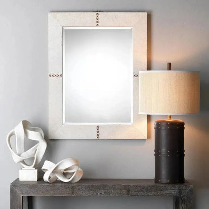 Brown Leather Barrel Table Lamp - LOOMLAN - Jamie Young - Table Lamps