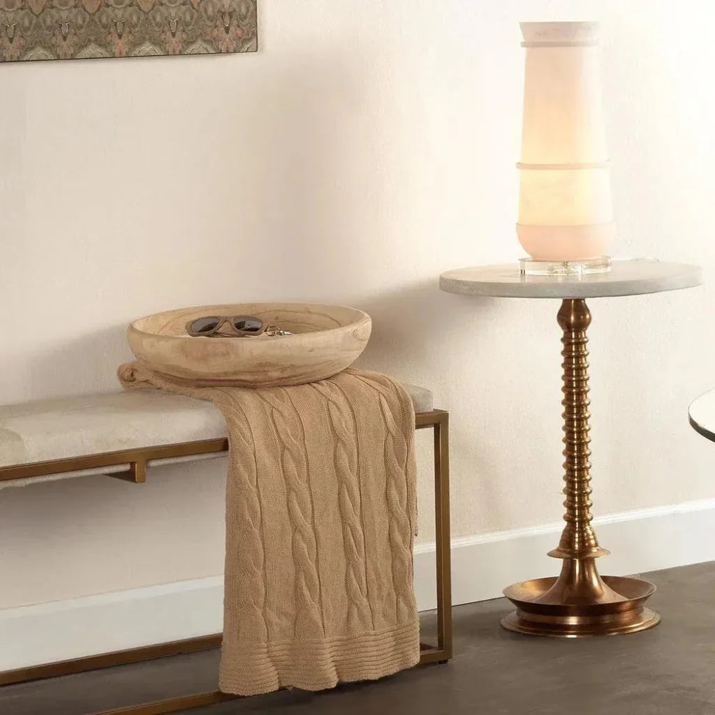 Brown Paulownia Wood Laurel Wooden Bowl -- view 8