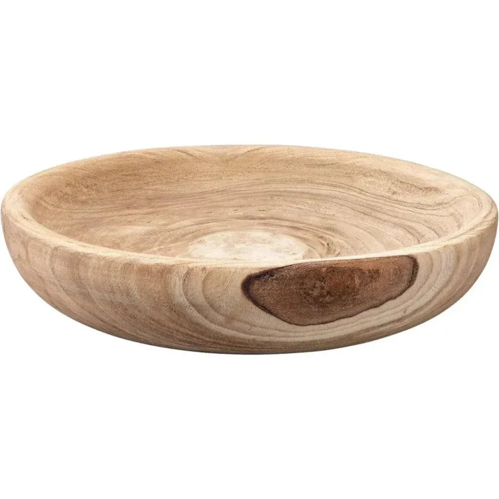 Brown Paulownia Wood Laurel Wooden Bowl