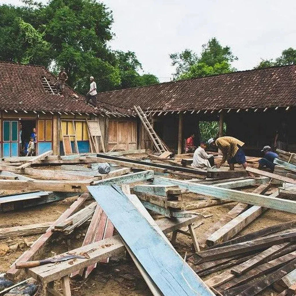Brown Rectangle Floor Mirror Wood D-Bodhi Collection-Floor Mirrors-LH Imports-LOOMLAN