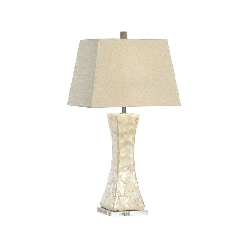 Bruce Faux Penshell Acrylic Base Table Lamp - LOOMLAN - Chelsea House - Table Lamps