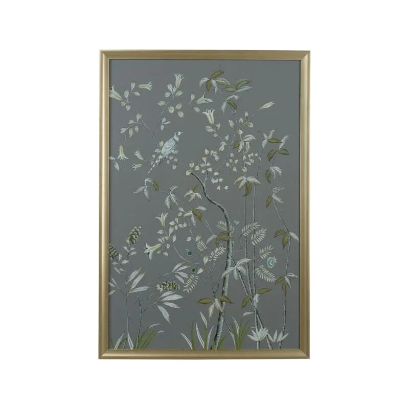 Buckhead Panel Slver Framed Artwork-Framed Wall Art-Chelsea House-Pheasant-LOOMLAN