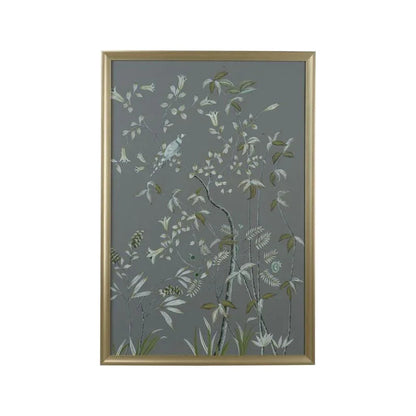 Buckhead Panel Slver Framed Artwork-Framed Wall Art-Chelsea House-Pheasant-LOOMLAN