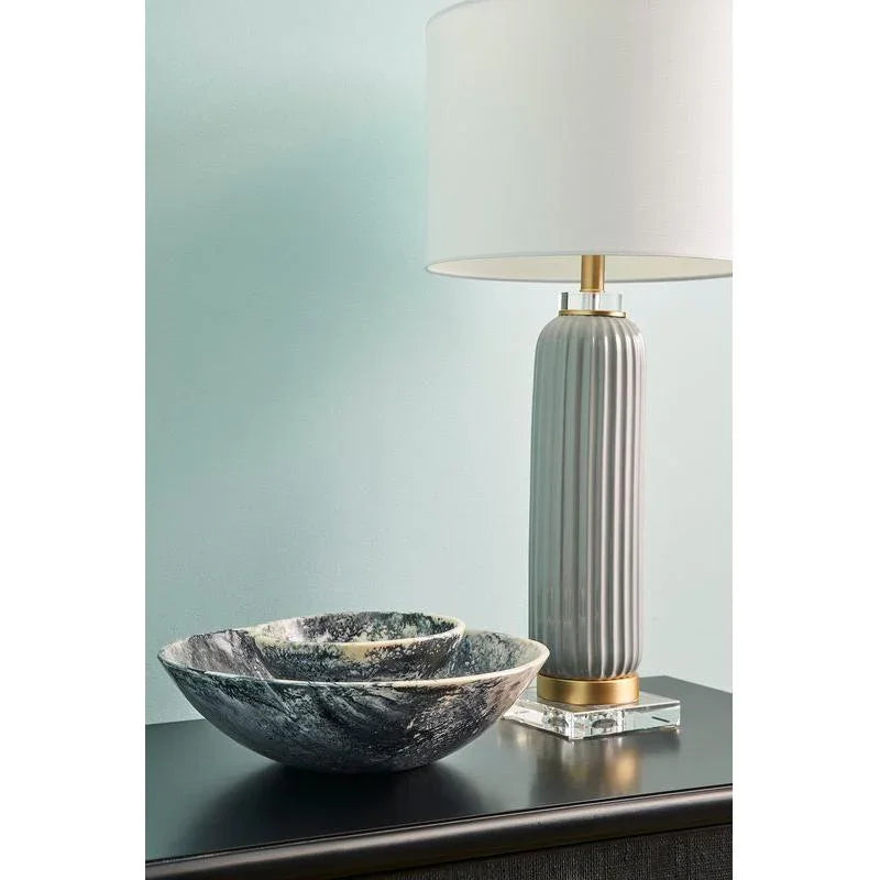 Bucolic Marble Made Decorative Bowl - LOOMLAN - Chelsea House - Boxes & Bowls