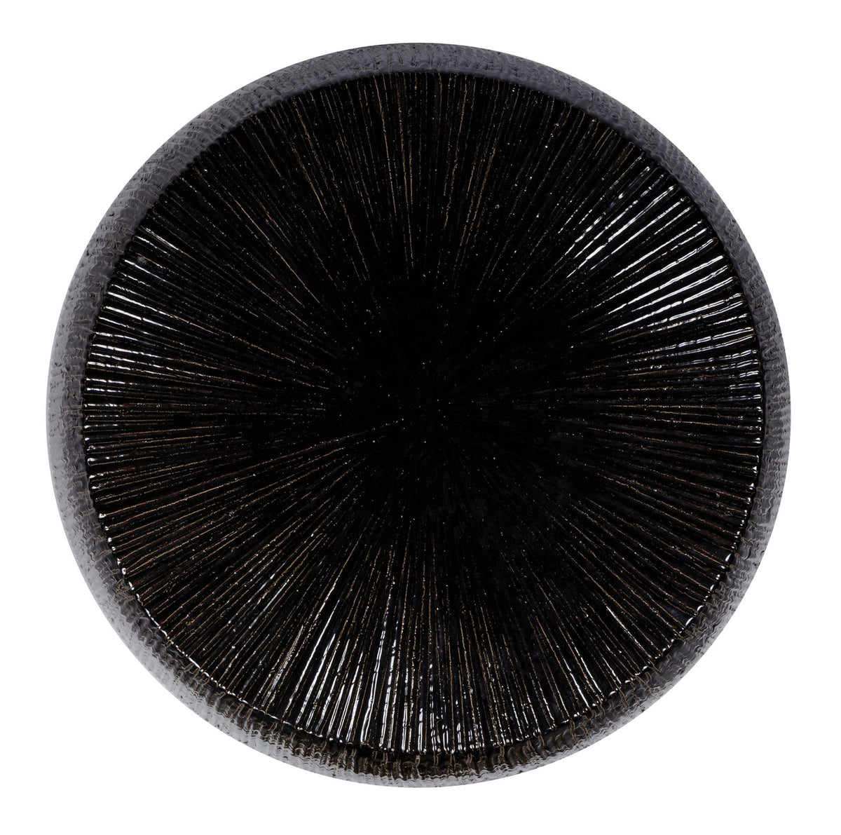 Seasonal Living Bud Stool/Accent Table - Black Outdoor End Table