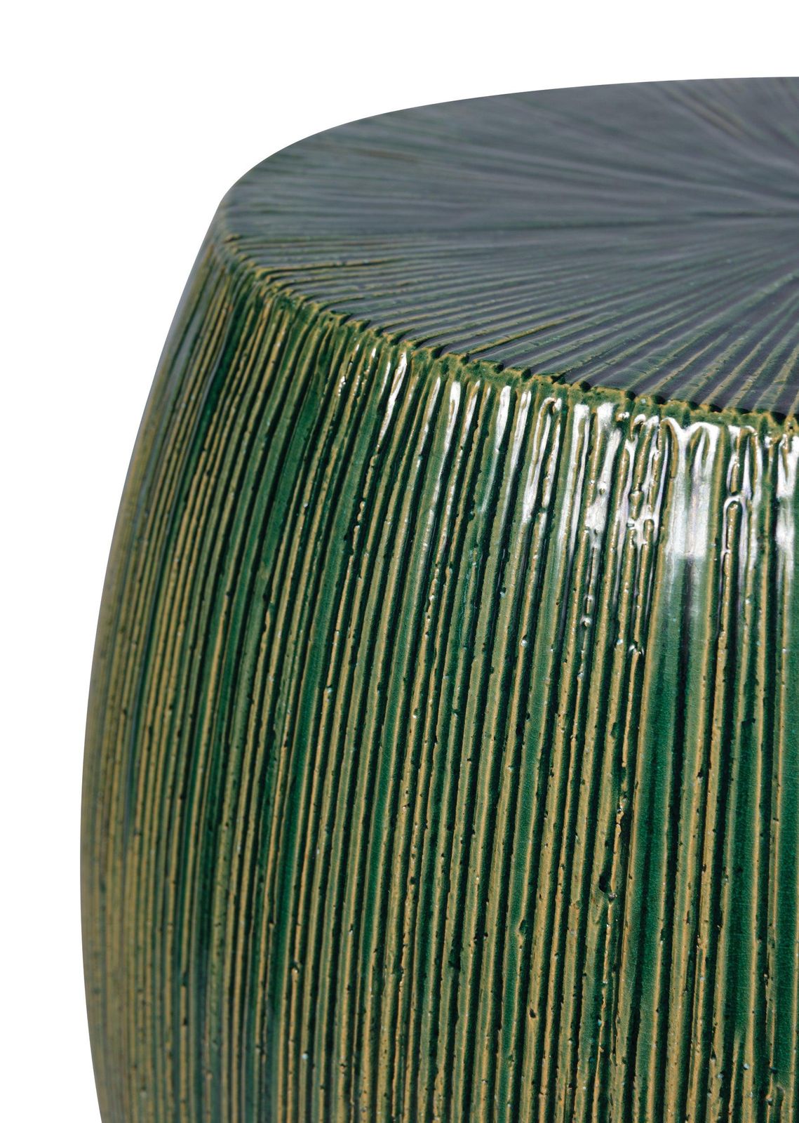 Seasonal Living Bud Stool/Accent Table - Green Outdoor End Table