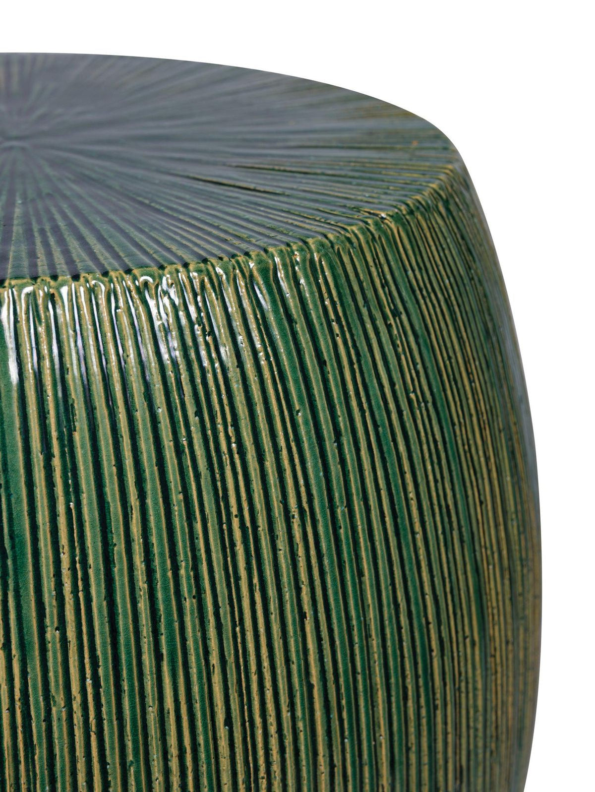 Seasonal Living Bud Stool/Accent Table - Green Outdoor End Table